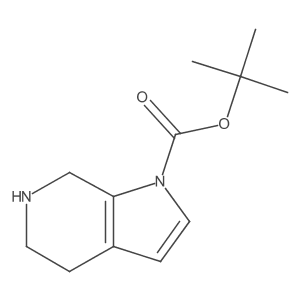 tert-butyl 1H,4H,5H,6H,7H-pyrrolo[2,3-c]pyridine-1-carboxylate结构式