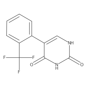 (2,4)-Dihydroxy-5-(2-trifluoromethylphenyl)pyrimidine Structure