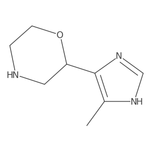 2-(4-methyl-1H-imidazol-5-yl)morpholine Structure