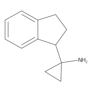 1-(2,3-dihydro-1H-inden-1-yl)cyclopropan-1-amine结构式
