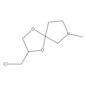 2-(Chloromethyl)-7-methyl-1,4-dioxa-7-azaspiro[4.4]nonane Structure