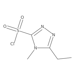 5-Ethyl-4-methyl-4H-1,2,4-triazole-3-sulfonyl chloride Structure