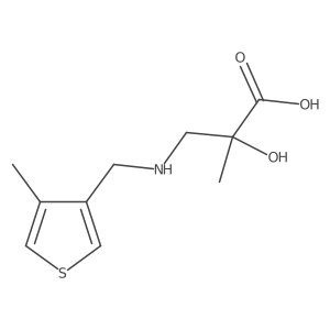 Propanoic acid, 2-hydroxy-2-methyl-3-[[(4-methyl-3-thienyl)methyl]amino]- Structure
