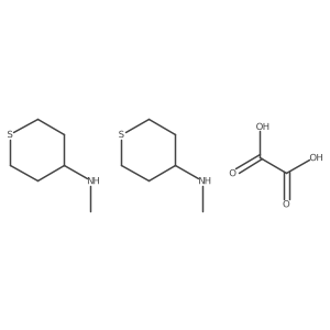 N-methyltetrahydro-2H-thiopyran-4-amine hemioxalate结构式