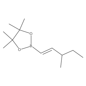 (Z)-4,4,5,5-Tetramethyl-2-(3-methylpent-1-en-1-yl)-1,3,2-dioxaborolane结构式