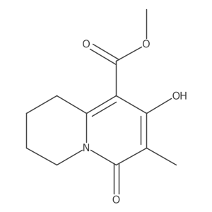 Methyl 1,3,4,6-tetrahydro-8-hydroxy-7-methyl-6-oxo-2H-quinolizine-9-carboxylate Structure