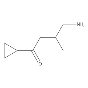 4-Amino-1-cyclopropyl-3-methylbutan-1-one结构式