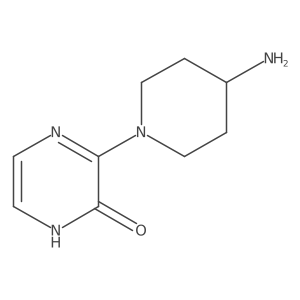 3-(4-aminopiperidin-1-yl)pyrazin-2(1H)-one结构式