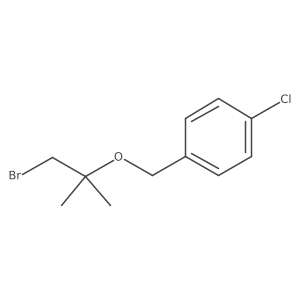 1-{[(1-Bromo-2-methylpropan-2-yl)oxy]methyl}-4-chlorobenzene结构式
