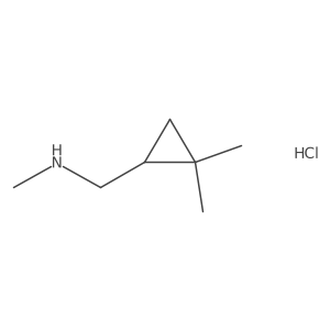1-(2,2-Dimethylcyclopropyl)-N-methylmethanamine hydrochloride结构式