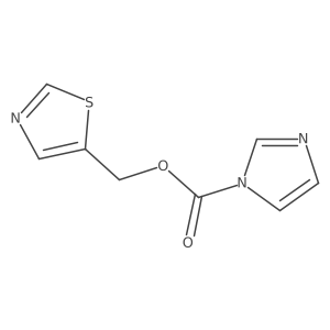 Thiazol-5-ylmethyl 1H-imidazole-1-carboxylate结构式