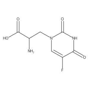 (R)-2-amino-3-(5-fluoro-2,4-dioxo-3,4-dihydropyrimidin-1(2H)-yl)propanoic acid结构式
