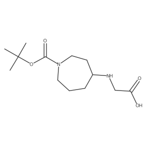 (1-(tert-Butoxycarbonyl)azepan-4-yl)glycine Structure