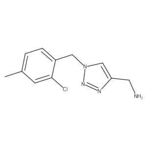 (1-(2-chloro-4-methylbenzyl)-1H-1,2,3-triazol-4-yl)methanamine Structure