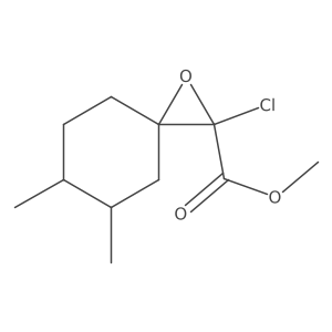 Methyl 2-chloro-5,6-dimethyl-1-oxaspiro[2.5]octane-2-carboxylate结构式