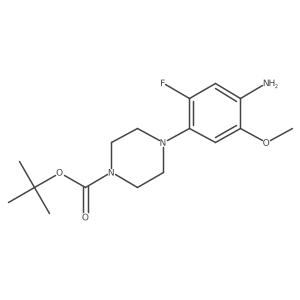 Tert-butyl 4-(4-amino-2-fluoro-5-methoxyphenyl)piperazine-1-carboxylate Structure