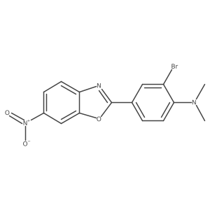 2-Bromo-N,N-dimethyl-4-(6-nitrobenzo[d]oxazol-2-yl)aniline Structure