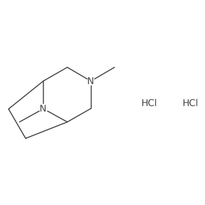 3,8-Dimethyl-3,8-diazabicyclo[3.2.1]octane dihydrochloride结构式