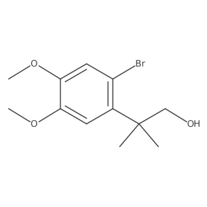 2-(2-Bromo-4,5-dimethoxyphenyl)-2-methylpropan-1-ol Structure