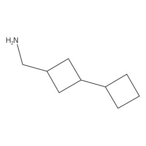 (3-Cyclobutylcyclobutyl)methanamine结构式