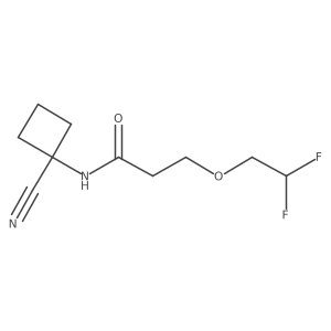N-(1-cyanocyclobutyl)-3-(2,2-difluoroethoxy)propanamide结构式