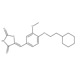 5-[[4-(2-Cyclohexylethoxy)-3-methoxyphenyl]methylene]-2,4-thiazolidinedione-d4结构式