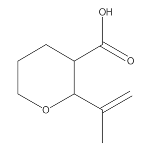 2-(Prop-1-en-2-yl)oxane-3-carboxylic acid结构式