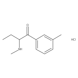 2-(Methylamino)-1-(m-tolyl)butan-1-one,monohydrochloride Structure