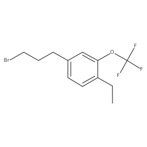 1-(3-Bromopropyl)-4-ethyl-3-(trifluoromethoxy)benzene Structure