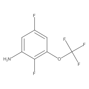 2,5-Difluoro-3-(trifluoromethoxy)aniline结构式