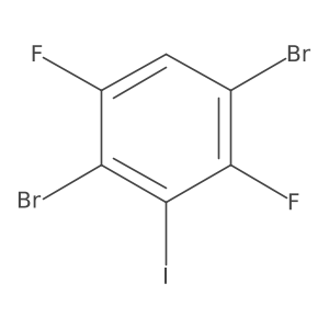 1,4-Dibromo-2,5-difluoro-3-iodobenzene Structure