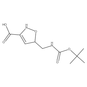 3-Isoxazolecarboxylic acid, 5-[[[(1,1-dimethylethoxy)carbonyl]amino]methyl]-2,5-dihydro-结构式