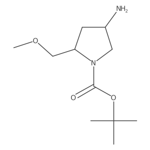 Tert-butyl 4-amino-2-(methoxymethyl)pyrrolidine-1-carboxylate Structure
