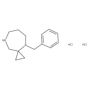 4-Benzyl-4,8-diazaspiro[2.6]nonane dihydrochloride Structure