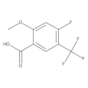 4-Fluoro-2-methoxy-5-(trifluoromethyl)benzoic acid结构式