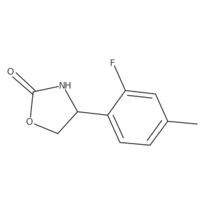 4-(2-Fluoro-4-methylphenyl)-1,3-oxazolidin-2-one Structure