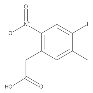 4-Iodo-5-methyl-2-nitrophenylacetic acid Structure