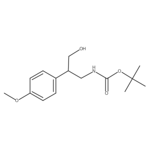 tert-butyl N-[3-hydroxy-2-(4-methoxyphenyl)propyl]carbamate Structure
