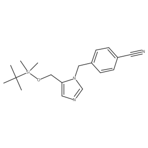 5-tert-Butyldimethylsilyloxymethyl-1-(4-cyanobenzyl)imidazole Structure