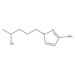 5-(3-amino-1H-pyrazol-1-yl)pentan-2-ol Structure