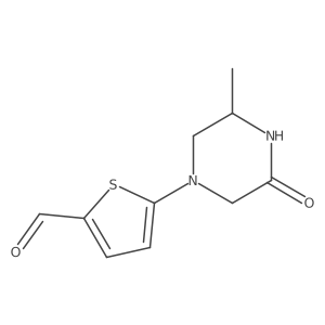 5-(3-Methyl-5-oxopiperazin-1-yl)thiophene-2-carbaldehyde结构式