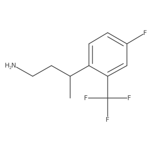 3-[4-Fluoro-2-(trifluoromethyl)phenyl]butan-1-amine Structure