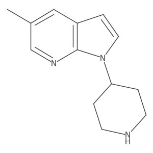 5-Methyl-1-piperidin-4-ylpyrrolo[2,3-b]pyridine结构式