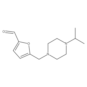 5-{[4-(Propan-2-yl)piperazin-1-yl]methyl}furan-2-carbaldehyde结构式