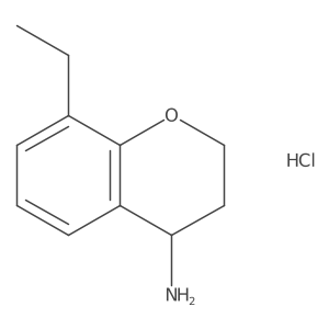 8-ethyl-3,4-dihydro-2H-1-benzopyran-4-amine hydrochloride Structure