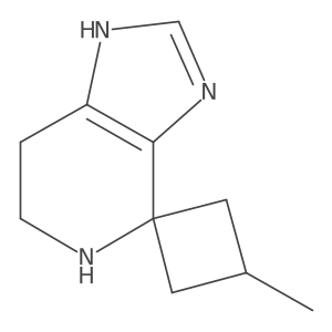 3-Methyl-3',5',6',7'-tetrahydrospiro[cyclobutane-1,4'-imidazo[4,5-c]pyridine] Structure