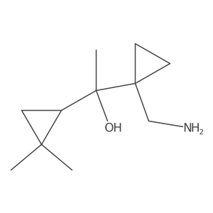 1-[1-(Aminomethyl)cyclopropyl]-1-(2,2-dimethylcyclopropyl)ethan-1-ol结构式