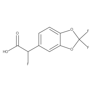 2-(2,2-Difluoro-1,3-dioxaindan-5-yl)-2-fluoroacetic acid结构式