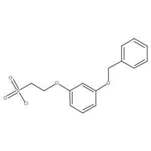 2-[3-(Benzyloxy)phenoxy]ethane-1-sulfonyl chloride结构式