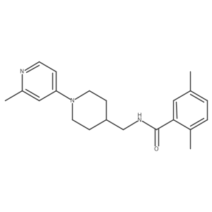 2,5-dimethyl-N-((1-(2-methylpyridin-4-yl)piperidin-4-yl)methyl)benzamide Structure
